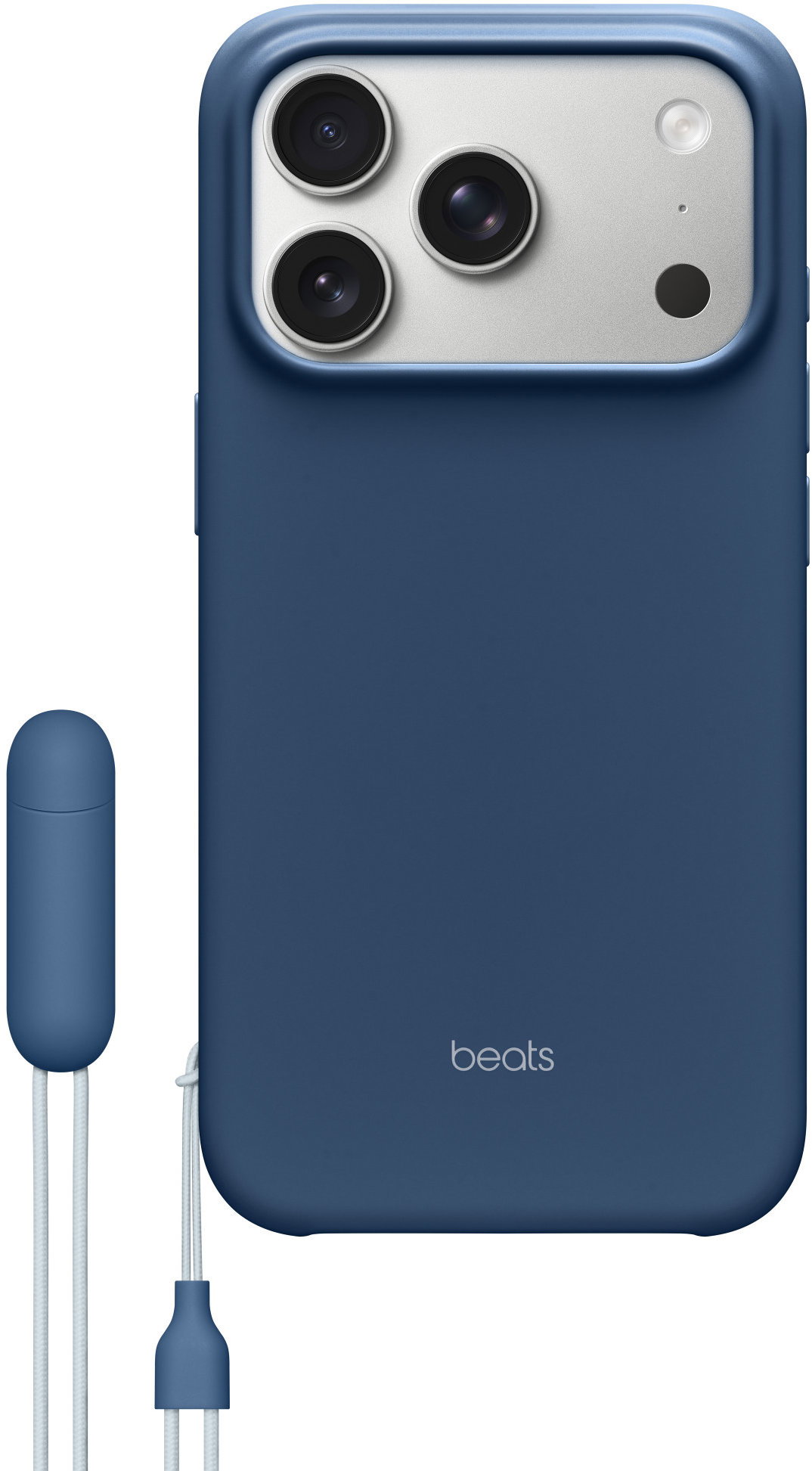 Beats, iPhone 17 Prohoz alkalmas, állvánnyal ellátott, MagSafe kompatibilis és kamera vezérlővel ellátott tok, mélykék