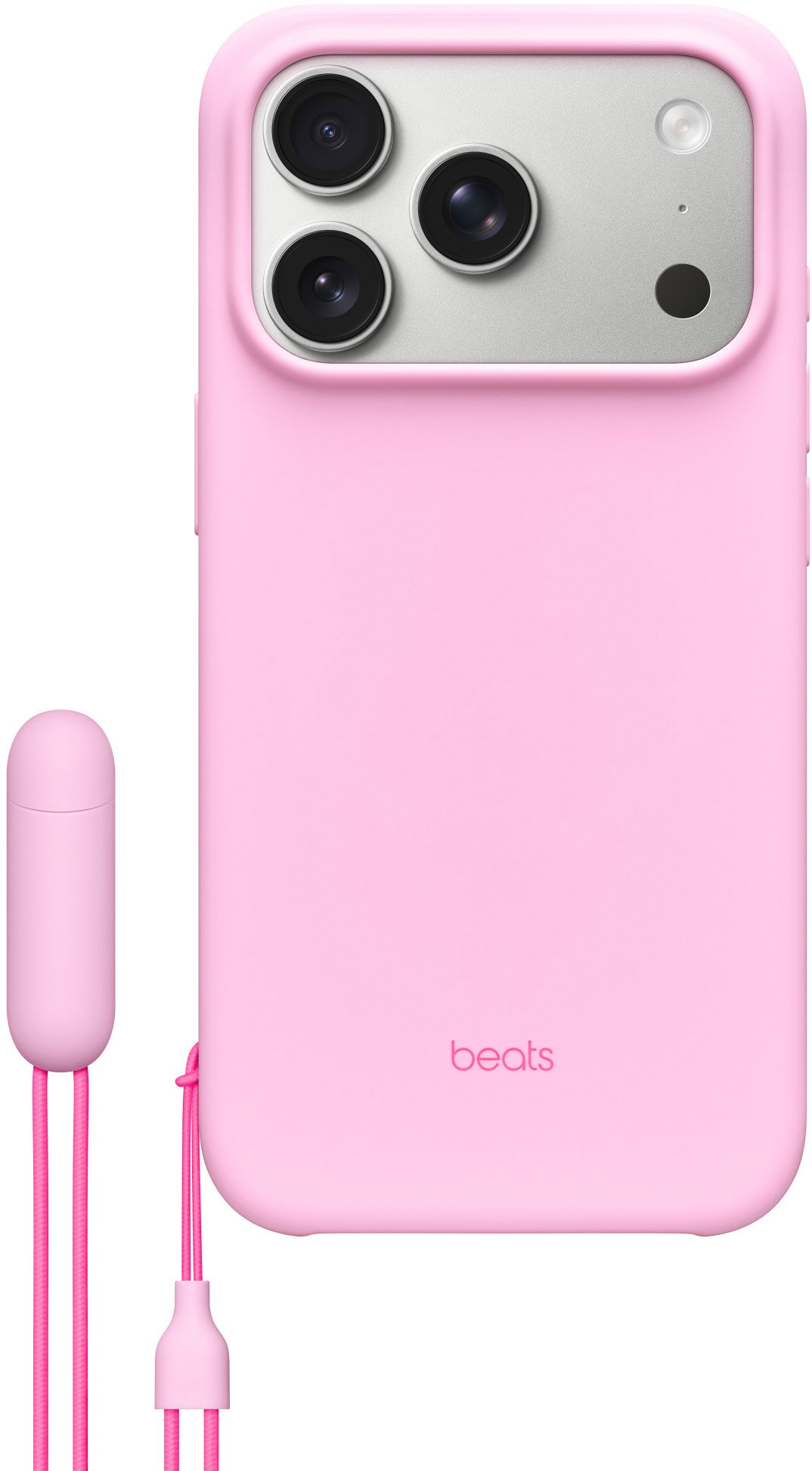 Beats, iPhone 17 Pro készülékhez alkalmas, álvánnyal ellátott, MagSafe és kamera vezérlővel kompatibilis tok, Pebble Pink