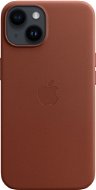 Apple iPhone 14 Leather cover with MagSafe brick brown - Phone Cover