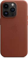 Apple iPhone 14 Pro Leather Cover with MagSafe Brick Brown - Phone Cover