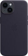 Kryt na mobil Apple iPhone 14 Kožený kryt s MagSafe inkoustově fialový - Kryt na mobil