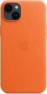 Apple iPhone 14 Plus Leather cover with MagSafe orange - Phone Cover