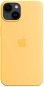 Telefon tok Apple iPhone 14 MagSafe sárga szilikon tok - Kryt na mobil
