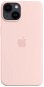 Apple MagSafe-rögzítésű iPhone 14-szilikontok – krétarózsaszín - Telefon tok