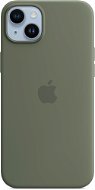 Telefon tok Apple iPhone 14 Plus szilikon tok MagSafe készülékhez olívzöld - Kryt na mobil