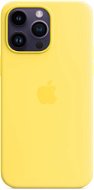 Telefon tok Apple iPhone 14 Pro Max MagSafe sárga szilikon tok - Kryt na mobil