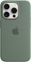 Kryt na mobil Apple iPhone 15 Pro Silikonový kryt s MagSafe cypřišově zelený - Kryt na mobil