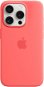 Kryt na mobil Apple iPhone 15 Pro Silikonový kryt s MagSafe světle melounový - Kryt na mobil