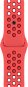Remienok na hodinky Apple Watch 41 mm žiarivo-karmínový – Gym Red športový remienok Nike - Řemínek