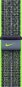 Armband Apple Watch 45mm Nike Sport Loop Bright Green/Blau - Řemínek
