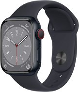 Apple Watch Series 8 41mm Cellular - éjfekete alumínium tok, éjfekete sport szíj - Okosóra