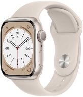 Apple Watch Series 8 41mm Hvězdně bílý hliník s hvězdně bílým sportovním řemínkem - Chytré hodinky