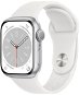 Chytré hodinky Apple Watch Series 8 41mm Stříbrný hliník s bílým sportovním řemínkem - Chytré hodinky