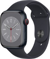 Apple Watch Series 8 45mm Cellular - éjfekete alumínium tok, éjfekete sport szíj - Okosóra
