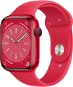 Apple Watch Series 8 45mm Red Aluminum with Red Sport Strap - Smart Watch