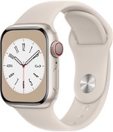 Apple Watch Series 8 45mm Cellular Star White Aluminum with Star White Sport Strap - Smart Watch