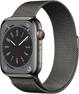 Apple Watch Series 8 45mm Cellular - grafit rozsdamentes acél tok, grafit milánói szíj - Okosóra