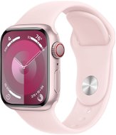 Apple Watch Series 9 41mm Cellular Pink Aluminum Case with Light Pink Sport Band - M/L - Smart Watch