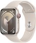 Okosóra Apple Watch Series 9 45mm Cellular - csillagfény alumínium tok, csillagfény sport szíj, S/M - Chytré hodinky