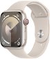 Apple Watch Series 9 45mm Cellular - csillagfény alumínium tok, csillagfény sport szíj, M/L - Okosóra