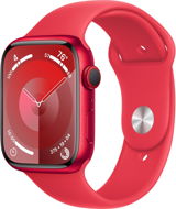 Apple Watch Series 9 45 mm Cellular PRODUCT(RED) Červený hliník s červeným športovým remienkom – S/M - Smart hodinky