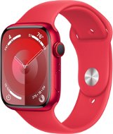 Apple Watch Series 9 45 mm Cellular PRODUCT(RED) Červený hliník s červeným športovým remienkom – M/L - Smart hodinky