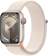 Apple Watch Series 9 41mm Cellular - csillagfény alumínium tok, csillagfény sport szíj - Okosóra