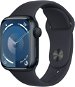 Okosóra Apple Watch Series 9 41mm - éjfekete alumínium tok, éjfekete sport szíj, S / M - Chytré hodinky