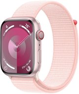 Apple Watch Series 9 45mm Cellular Aluminiumgehäuse Rosé mit Sport Loop Hellrosa - Smartwatch