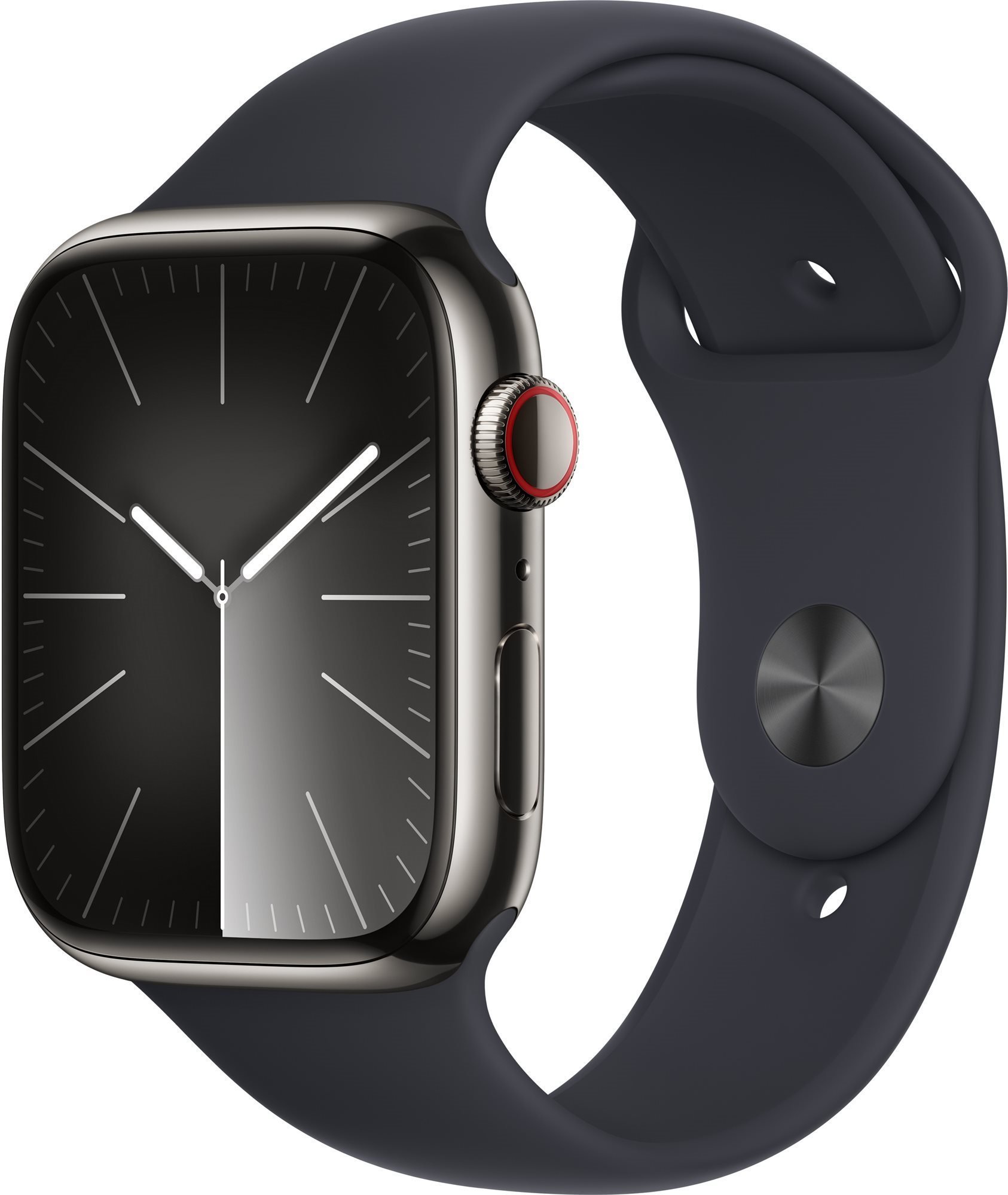 Apple Watch Series 9 45mm Cellular Grafitově šedý nerez s temně ...