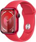 Apple Watch Series 9 41mm - PRODUCT(RED) alumínium tok, PRODUCT(RED) sport szíj, M/L - Okosóra