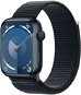 Smart hodinky Apple Watch Series 9 45 mm Tmavo atramentový hliník s tmavo atramentovým prevliekacím športovým remienkom - Chytré hodinky