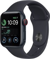 Apple Watch SE (2022) 40mm Cellular - éjfekete alumínium tok, éjfekete sport szíj - Okosóra