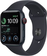 Apple Watch SE (2022) 44mm Cellular - éjfekete alumínium tok, éjfekete sport szíj - Okosóra