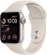 Apple Watch SE (2022) 40 mm Hviezdne biely hliník s hviezdne bielym športovým remienkom - Smart hodinky