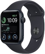 Apple Watch SE (2022) 44mm - éjfekete alumínium tok, éjfekete sport szíj - Okosóra