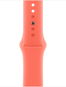 Apple Watch 42mm mandarinkový sportovní řemínek - S/M - Řemínek