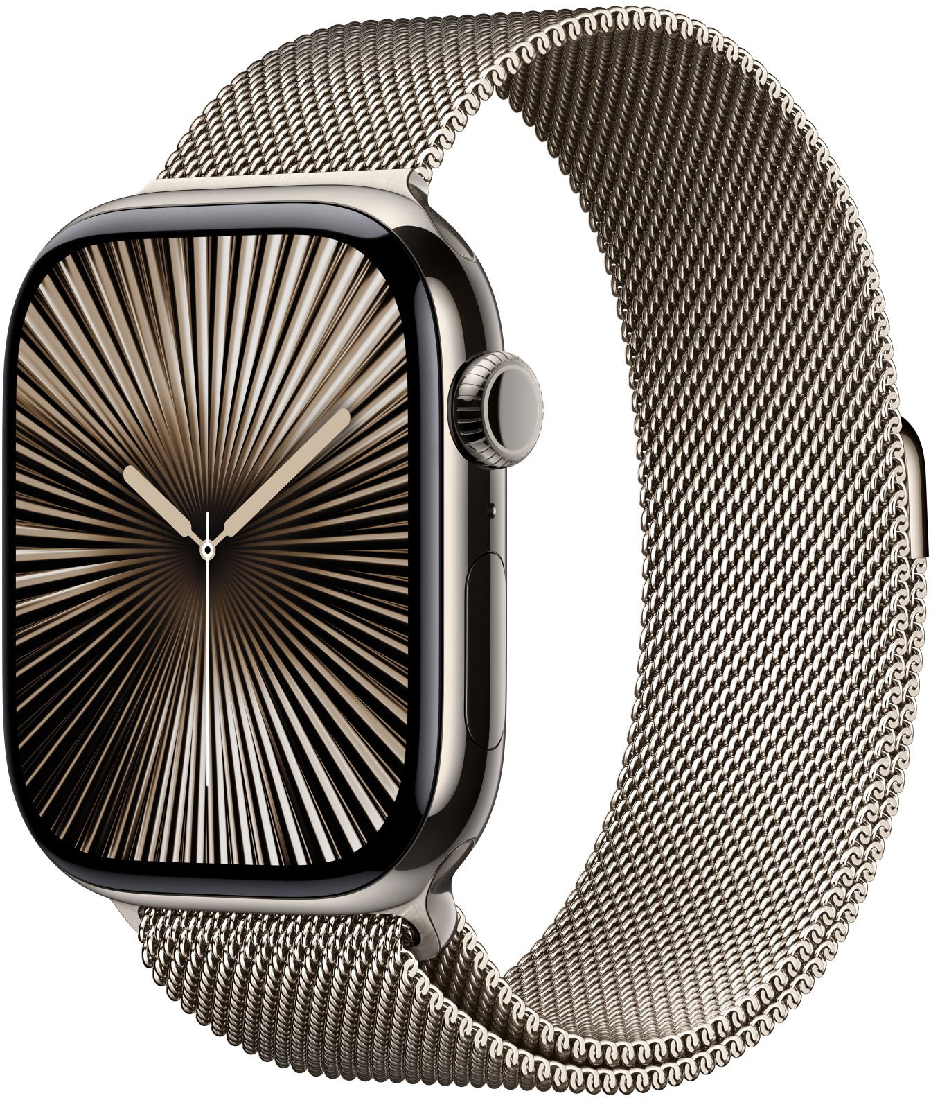 Apple Watch 46mm Milanaise Armband Natur M L Armband alza