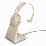 Jabra Evolve2 65 MS Mono USB-C Stand Beige - Wireless Headphones
