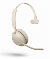 Jabra Evolve2 65 MS Mono USB-A Beige - Vezeték nélküli fül-/fejhallgató