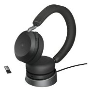 Vezeték nélküli fül-/fejhallgató Jabra Evolve2 75 MS Stereo USB-A Stand Black - Bezdrátová sluchátka