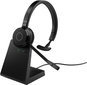 Wireless Headphones Jabra Evolve 65 TE, Link390a MS Mono Stand - Bezdrátová sluchátka