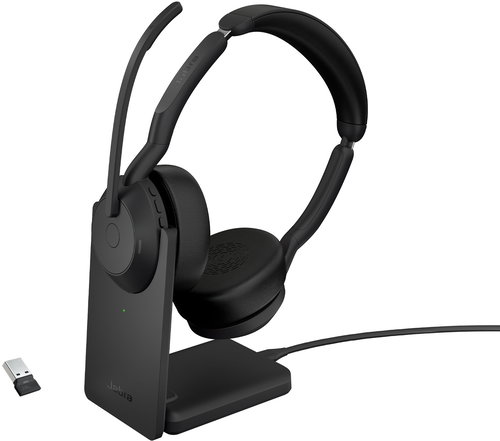 Jabra Evolve2 55, Link380/390a UC Stereo Stand - Vezeték nélküli fül-/fejhallgató - Fő fotó