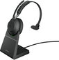 Kabellose Kopfhörer Jabra Evolve2 65, Link380/390a UC Mono Stand Black - Bezdrátová sluchátka