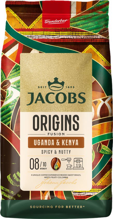 JACOBS Origins Kenya és Uganda, szemes, 1000 g