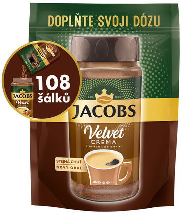 JACOBS Velvet Crema Refill, instant, 180 g