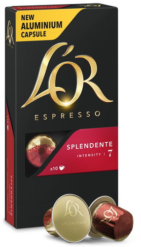 L'OR Espresso Splendente Aluminium Pods 10pcs - Kávové kapsle - Main image