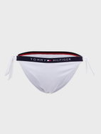 Tommy Hilfiger - Bikini Bottom With Logo Color: White, Size: S - Women's Swimwear