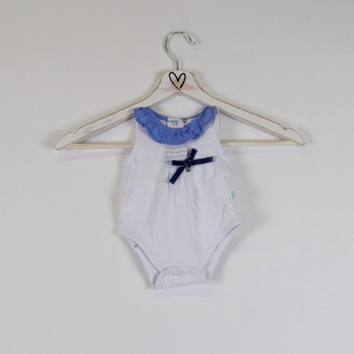 Cotton&Sugar - Newborn Bodysuit Colour: White, Size: 0-3 months - Baby Health Check Kit - Main image