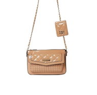 River Island - Béžová Prošívaná Crossbody Taška Barva: Hnědá, Velikost: OS - Taška